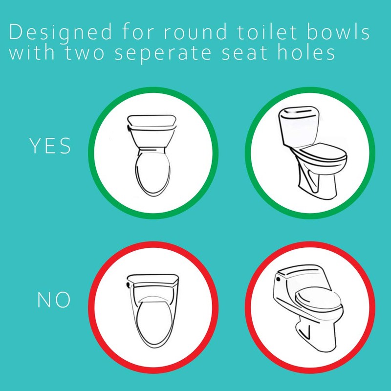 Deco Essentials Non-Electric Single Nozzle Toilet Seat Bidet for Standard