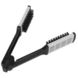 Straightening Comb, Aluminum Bristle Springs Hair Brush Straightener for Home