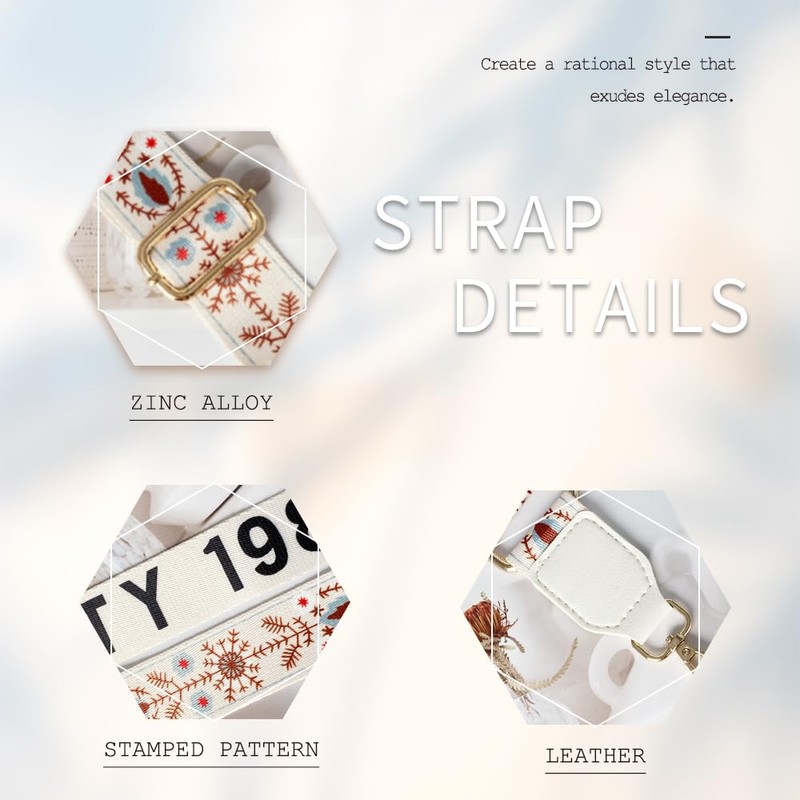 Zzcy Bag Straps for Changing, 3.8 cm Wide, Adjustable Shoulder