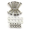 20 Sets Long Square-Neck Carriage Bolts Set,Carriage Bolts Set w/Nuts