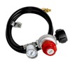 DQSDC 5FT High Pressure Propane Regulator with Gauge - 0-30PSI