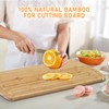 Bamboo Stovetop Cover Cutting Board with Legs and Juice Grooves,