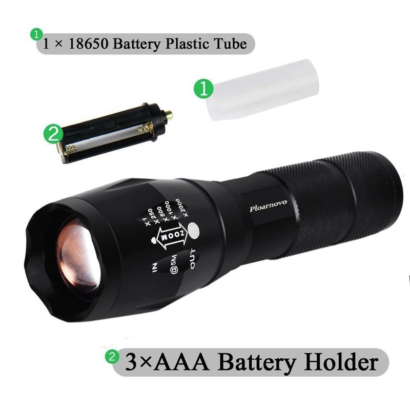2-Pack Super Bright 5 Mode 3000 Lumens XML T6 Zoomable