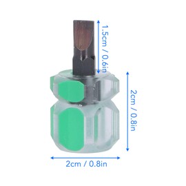 BAOFUYA 7Pcs Flathead Screwdriver Stubby Slotted Screwdriver Sewing Machine Screwdriver Mini Short Screw Driver
