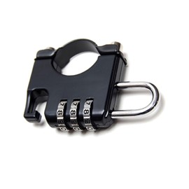 Helmet Holder, Helmet Lock, Fixed, Motorcycle, Dial, Diameter 0.9 - 1.0 inches (22 - 26 mm), Instruction Manual Included, Anti-Theft, Black