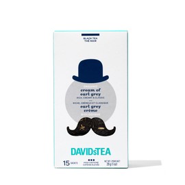 DAVIDsTEA Organic Cream of Earl Grey Tea, high caffeine, 15 tea bags