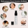 Beomeen 36Pcs 5ML Clear Glass Perfume Travel Refillable Spray Bottles,