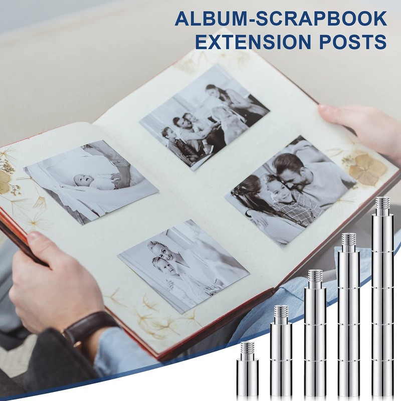 Hotop 40 Pcs Album-scrapbook Extension Posts Screws Album Accessories Tool