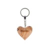 °* Key Ring Heart Olive Wood, brown