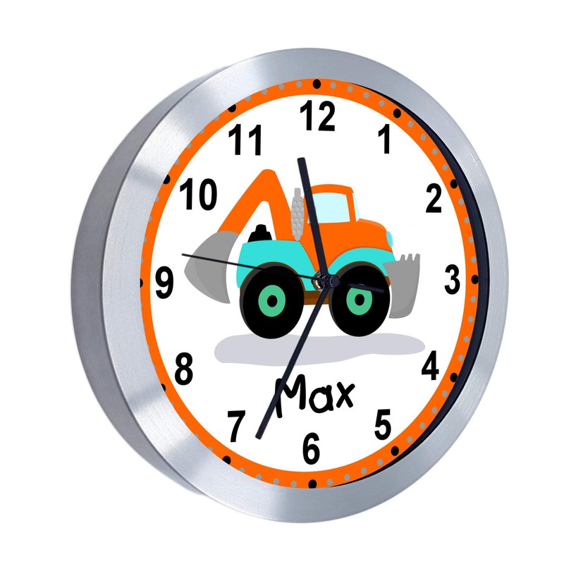 CreaDesign, WU-10-1084 Analogue Children's Room Radio-Controlled Clock with Customisable Name,