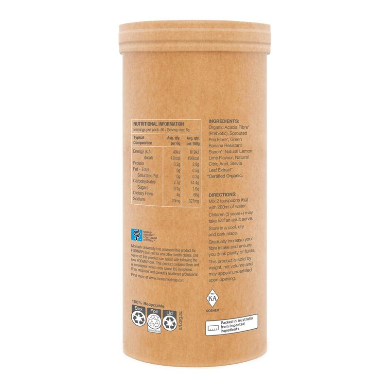 Amazonia Raw Organic Fibre - Lemon Lime, 300g
