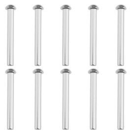 Create idea 10Pcs Shovel Rivets 304 Stainless Steel Countersunk Fasteners Solid Round Head Rivets Accessories for Repairing Shovels Forks Rakes Silver