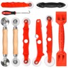 Screen Repair Tool,Window Roller,Spline Installer,9 in 1 Window Installation Tool,Screen