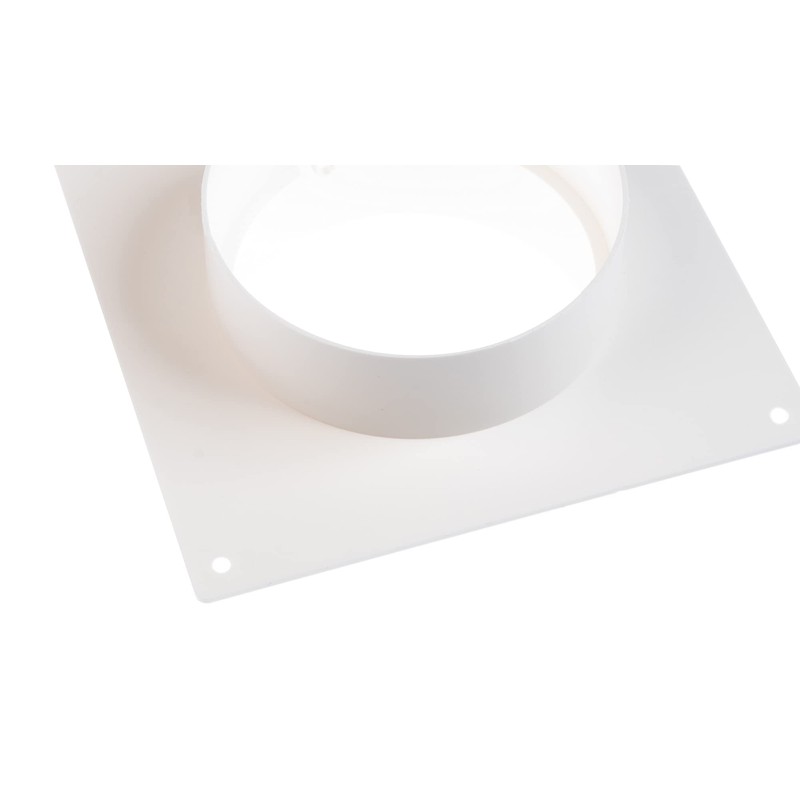 Steinberg14 White Ø 100mm / 4" Round Wall Flange, PVC