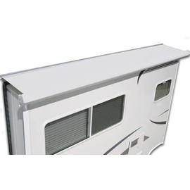 The ShadePro RV Slideout Topper - 93" to 140" Trim to Fit Slide Out Awning Fabric Replacement for RVs and Campers - Ultra-Durable Vinyl Fabric (White)