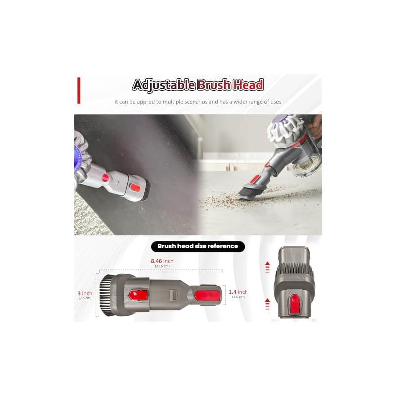 Attachments Kit for Dyson V7 V8 V10 V11 V15 Cordless
