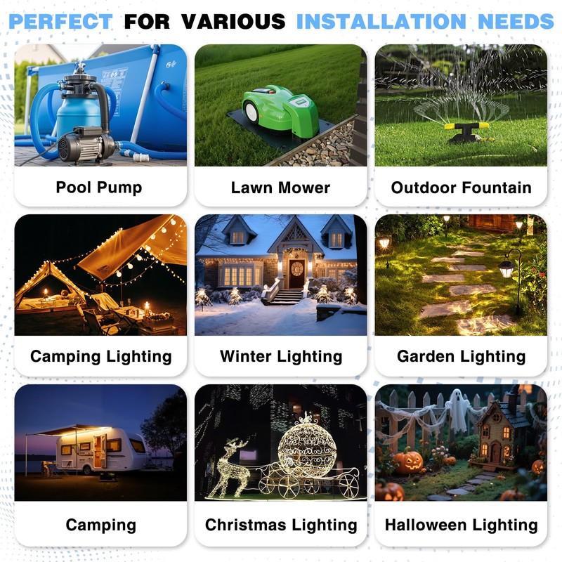 Flemoon [2 Pack] Outdoor Electrical Box Waterproof, Medium Weatherproof Electrical