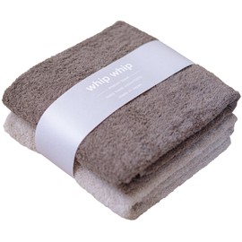 Imabari Towel, Whipwhip Baby Towel, Newborn, Bath Towel, Square, Made in Japan, 26.4 x 26.4 inches (67 x 67 cm) (Beige x Brown)