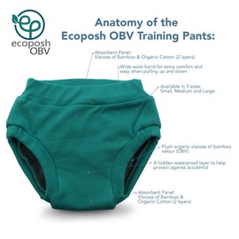 Kanga Care Ecoposh OBV Reusable Pull Up Toddler Underwear Potty Training Pants | Caribbean Medium 2T?3T