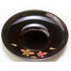 中西 Crafts 溜 kurodaruma 茶托 Cherry Set of 5 4460012 