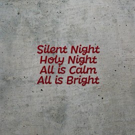 Transparent Decal Stickers of Silent Night Holy Night All is Calm All is Bright (Burgundy) Premium Waterproof Vinyl Decal Stickers for Laptop Phone Accessory Helmet Car Window Mug Tub ANDSKUS0g8123RE