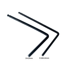 4mm & 5mm Truss Rod Wrench, Ball End Allen Wrench Tool for Martin Acoustic Guitar Truss Rod Adjustment And Guitar Neck Bridge Screw Truss Adjustment