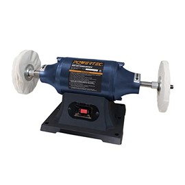 POWERTEC BF601 Heavy Duty Bench Buffer, 6-Inch