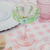 Lilly Pulitzer Unique Ridged Cocktail Glasses, Multicolor Glassware for Serving