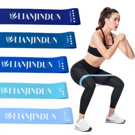 5 Set of Resistance Bands for Working Out for Women & Men, Elastic Band for Home Gym Exercise Workout, Stretch Bands, Loop Exercise Bands for Fitness, Strength, Physical Therapy, Yoga, Pilates