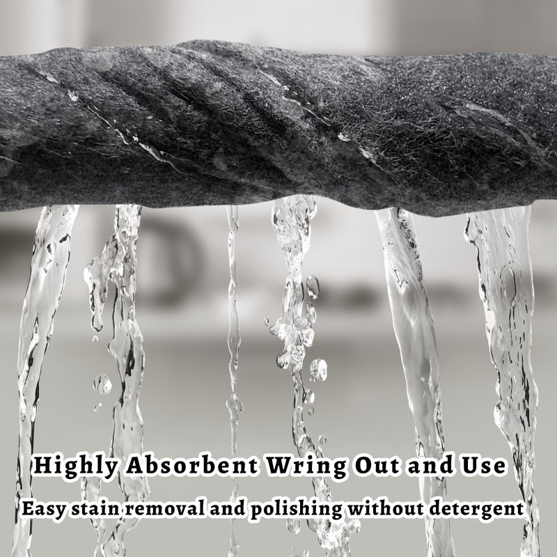 2PCS Magic Cleaning Cloth,Reusable Streak,Free Microfiber Rags for Shower Glass,Kitchen