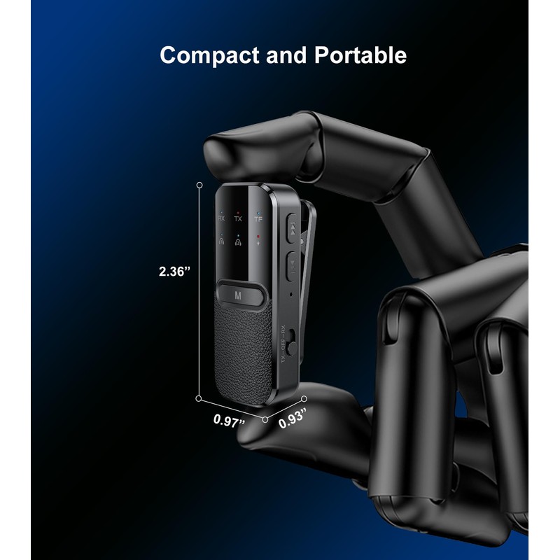 TSNAM Bluetooth Transmitter for TV to 2 Headphones Dual Link