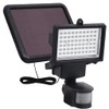 CHARMMA Garden Solar Powered LED Spotlight with Sensor Black