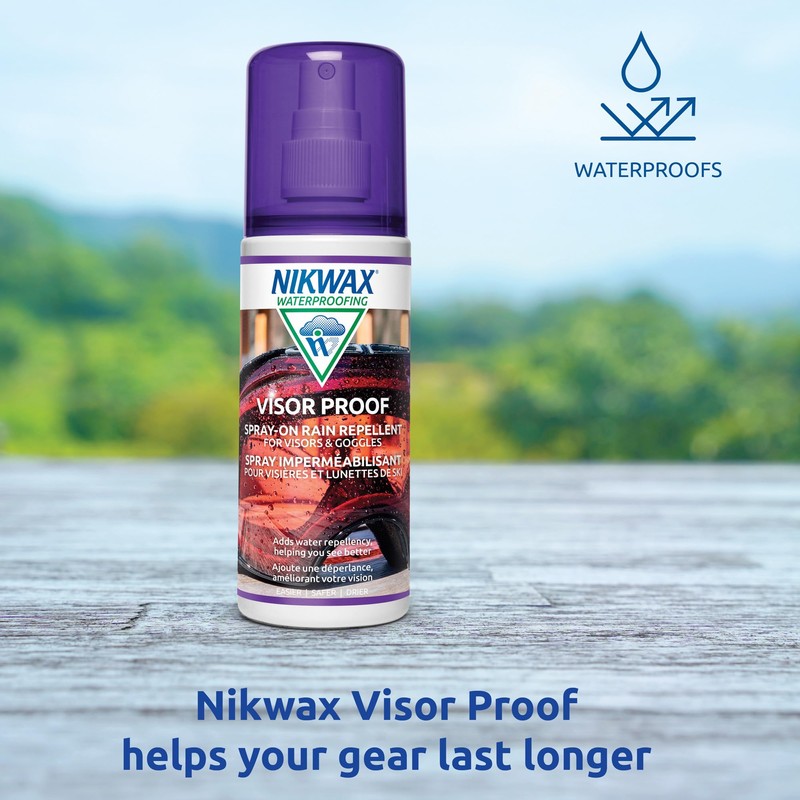 Nikwax Visor Proof Spray-On Waterproofing, Adds Water Repellency and Enhances