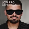 ShadyVEU Oval Flat Top Locs Style Sunglasses UV Protection Black