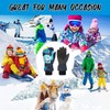 HNGEMSY Children's Winter Snow Gloves, Ski Gloves for 2-13 Years,