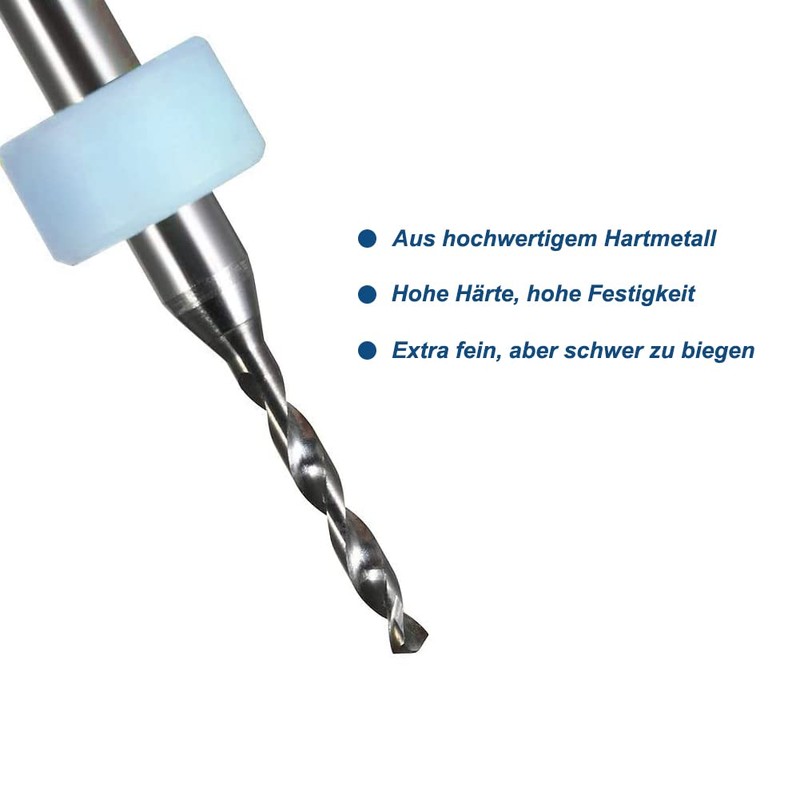 Saipor PCB Drill Bit Set Carbide CNC Cutter Bits PCB