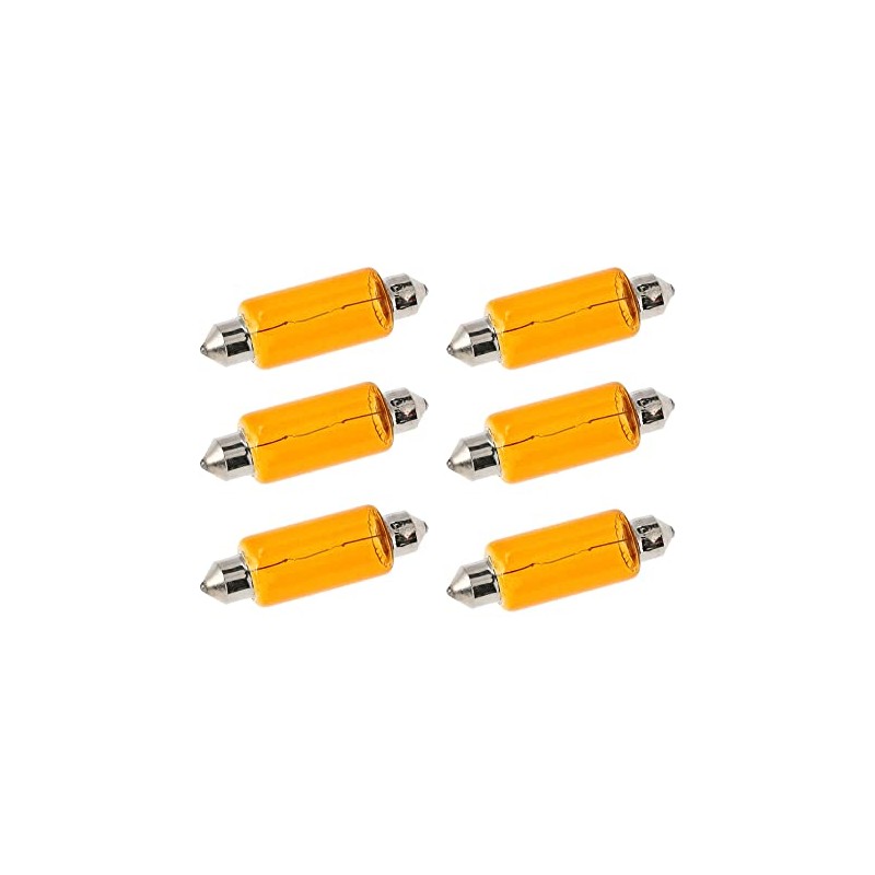 AKF Set of 6 Festoon Bulbs 6 V 18 W