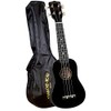Diamond Head DU-100 Rainbow Soprano Ukulele - Black