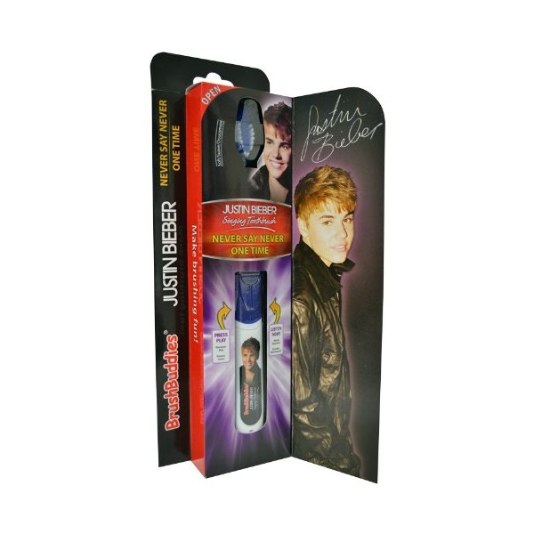 Brush Buddies Justin Bieber Never Say Never and One Time Singing Toothbrush
