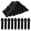50pcs Eyeshadow Applicators Black Double-side Eye Shadow Brushes Short Sponge