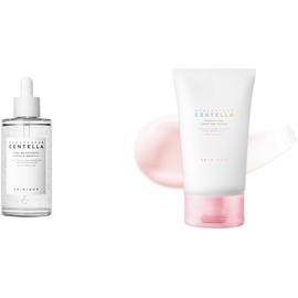 Skin1004 Madagascar Centella Tone Brightening Capsule Ampoule by Skin1004 for Women 3.38 oz Toner + Madagascar Centella Poremizing Light Gel Cream 75ml
