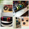 SUNNYCLUE 10Pcs Black Plastic Spool Large Empty Bobbins 6.9cm Flat
