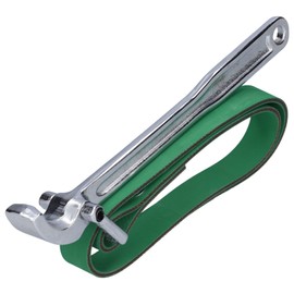 Belt Strap Wrench Pipe Wrench Adjustable Filter Strap Angle Wrench for Showers Rubber Strap Wrench, Heavy Duty Filter Opener Strap Wrench Sturdy Anti Skid for Home Plumbing