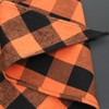 EechicSpace Orange Plaid Dog Bandanas for Small Medium Extra Large
