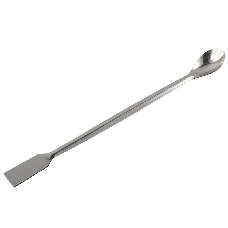 CVNRCLP 7.9in Stainless Steel Lab Spatula - Double-Ended Laboratory Sampling