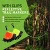 24pcs Reflective Trail Markers with Clips - High Visibility PVC