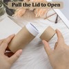 WANDIC Kraft Paperboard Tubes, 10Pcs Round Kraft Paper Containers for