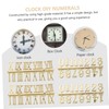 LALAFINA 6pcs DIY Digital Clock Numeral Kit Arabic Roman Replacement