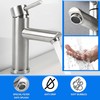 Stainless Steel Single Lever Hot Cold Water Mixer Tap with