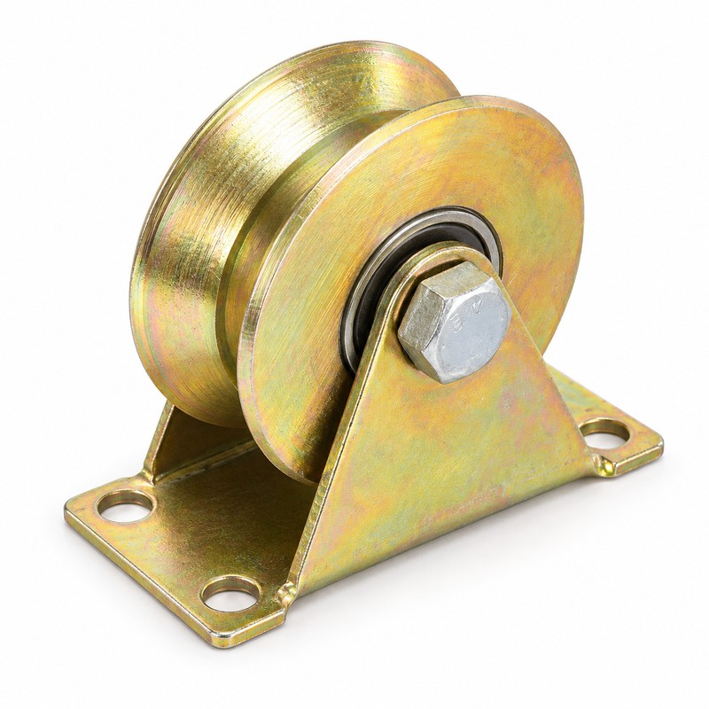 Steel Sliding Door Track Roller Wheel with Mounting Bracket –